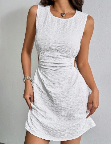 Rochie scurta SHEIN, alb