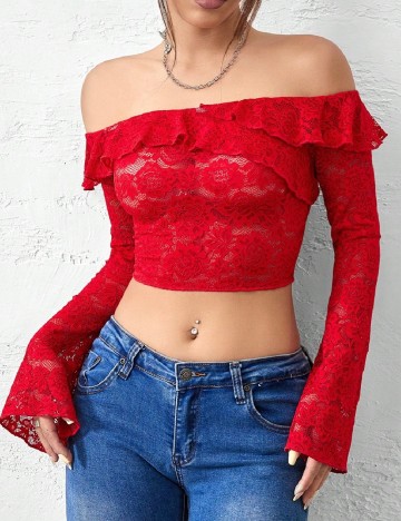 Top SHEIN, rosu