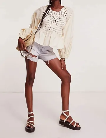 Bluza ASOS, crem