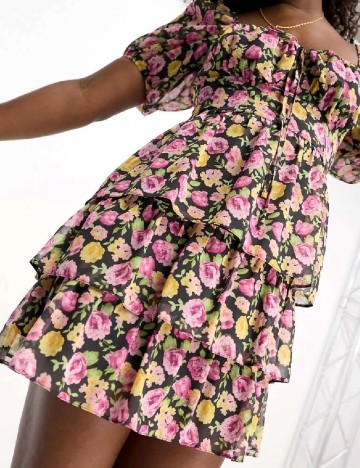 Rochie scurta Miss Selfridge, floral print