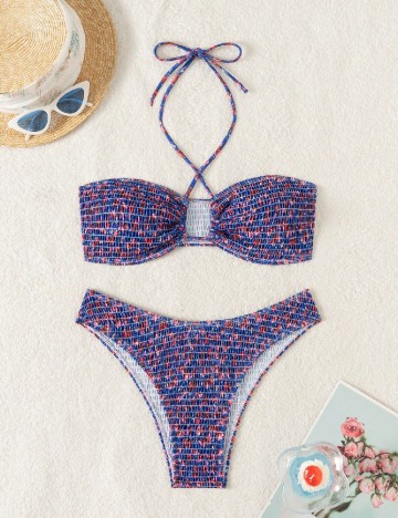 Costum de baie SHEIN, albastru