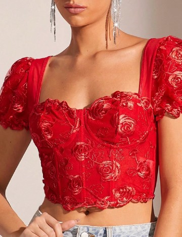Top SHEIN, rosu
