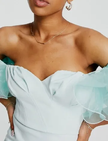 Rochie medie ASOS, bleu Albastru