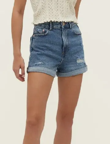 Pantaloni scurti Stradivarius, albastru
