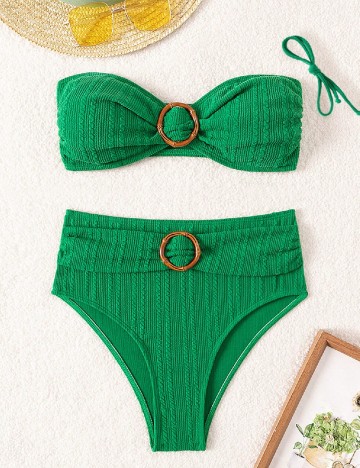 Costum de baie SHEIN, verde