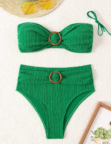 Costum de baie SHEIN, verde