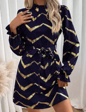 Rochie scurta SHEIN, bleumarin