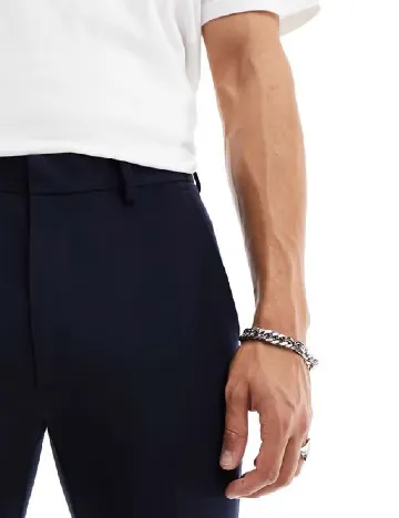 Pantaloni ASOS, bleumarin Albastru