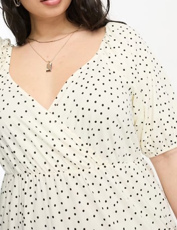 Rochie lunga ASOS Curve, ecru