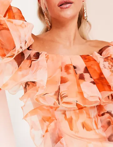 Rochie scurta ASOS, portocaliu