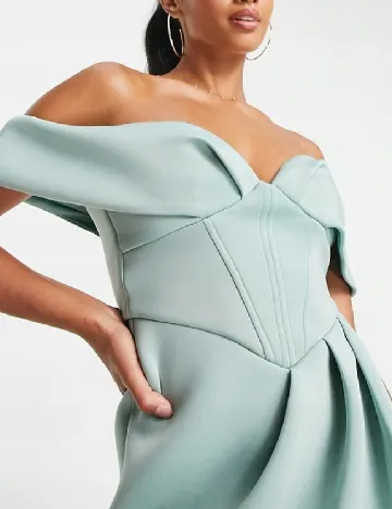 Rochie medie ASOS, turcoaz
