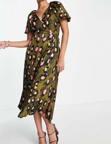 Rochie medie ASOS, verde