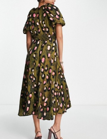 Rochie medie ASOS, verde