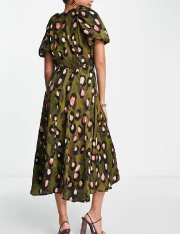 Rochie medie ASOS, verde