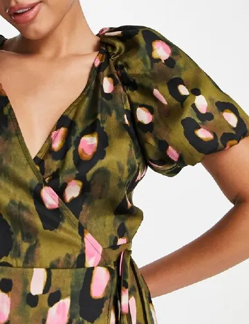 Rochie medie ASOS, verde