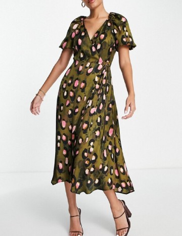 Rochie medie ASOS, verde