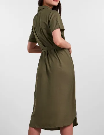 Rochie medie Pieces, verde