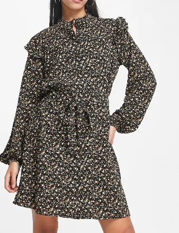 Rochie scurta Jacqueline de Yong, floral print Floral print