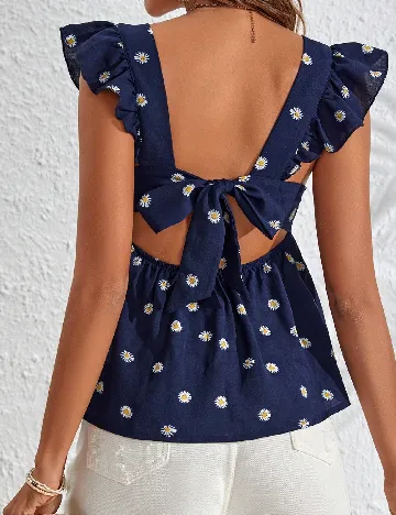 Top SHEIN, bleumarin Albastru