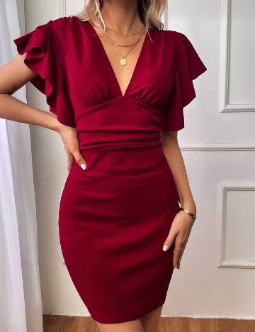 Rochie scurta SHEIN, rosu