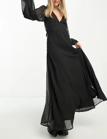 Rochie lunga Miss Selfridge, negru