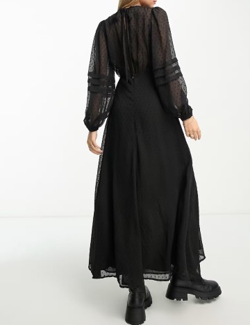 Rochie lunga Miss Selfridge, negru