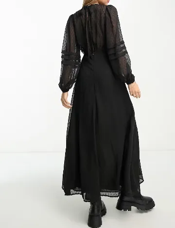Rochie lunga Miss Selfridge, negru