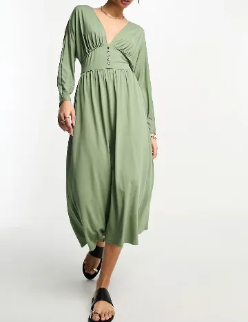 Rochie medie ASOS, verde