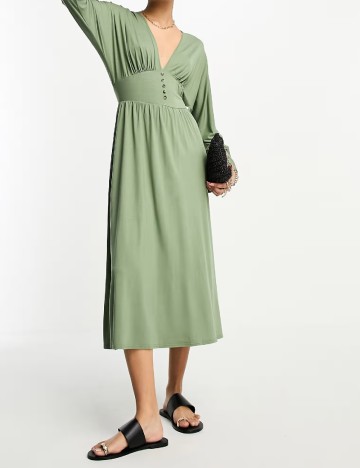 Rochie medie ASOS, verde