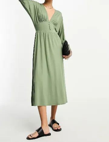 Rochie medie ASOS, verde
