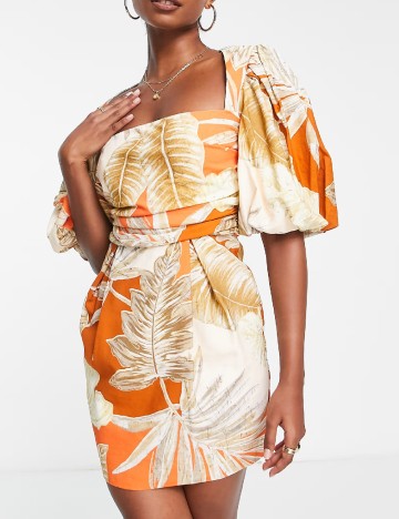 Rochie scurta ASOS, mix culori