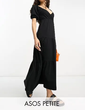 Rochie lunga ASOS, negru Negru