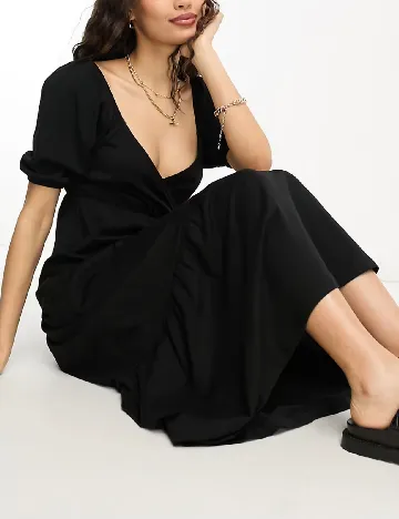 Rochie lunga ASOS, negru Negru