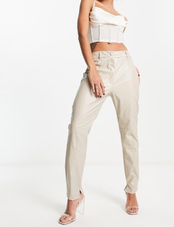 Pantaloni I SAW IT FIRST, bej