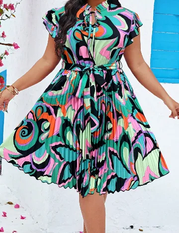 Rochie scurta SHEIN CURVE, mix culori Mix culori