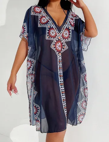 Rochie de plaja SHEIN, bleumarin Albastru