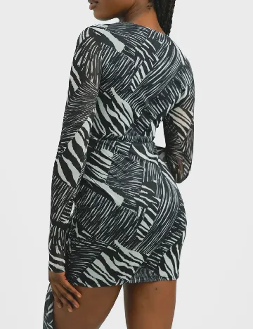 Rochie scurta Annorlunda, bleumarin inchis Negru