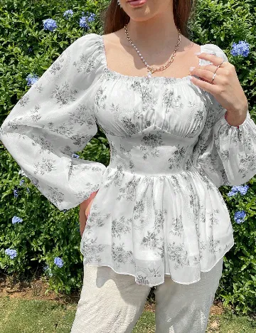 Bluza SHEIN, gri deschis Gri