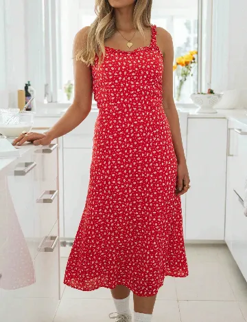 Rochie medie SHEIN, rosu Rosu
