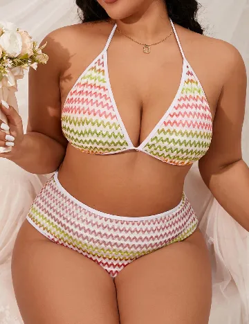 Costum de baie SHEIN CURVE, mix culori Mix culori
