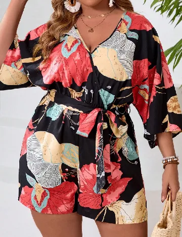 Salopeta SHEIN CURVE, mix culori