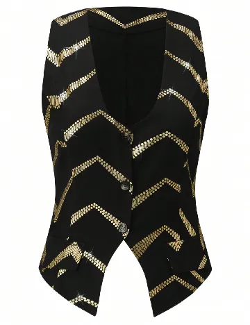 Vesta SHEIN CURVE, negru/auriu Negru