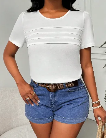 Tricou SHEIN, alb Alb