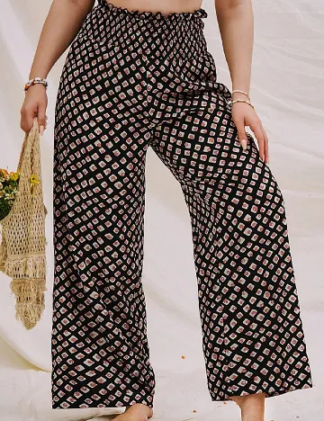 Pantaloni SHEIN CURVE, negru Negru