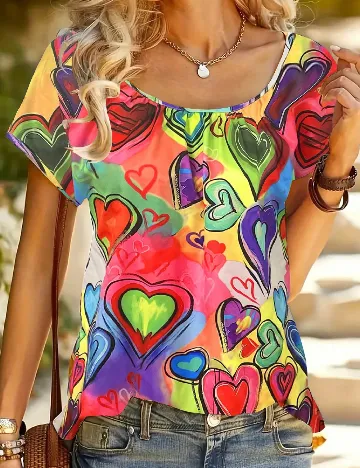 Tricou SHEIN, mix culori Mix culori