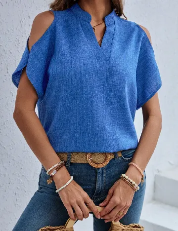 Bluza SHEIN, albastru Albastru