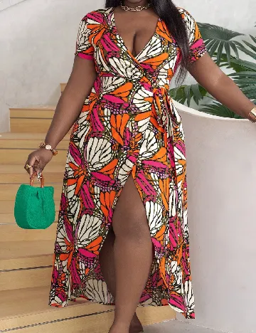 Rochie lunga SHEIN CURVE, mix culori Mix culori