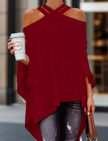 Bluza SHEIN, rosu