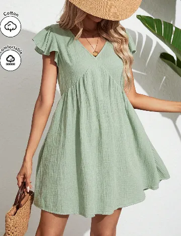 Rochie scurta SHEIN, verde Verde