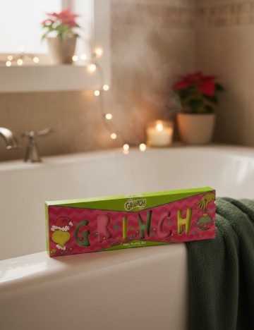 Set bombe de baie 8 x 40g GRINCH, mix culori